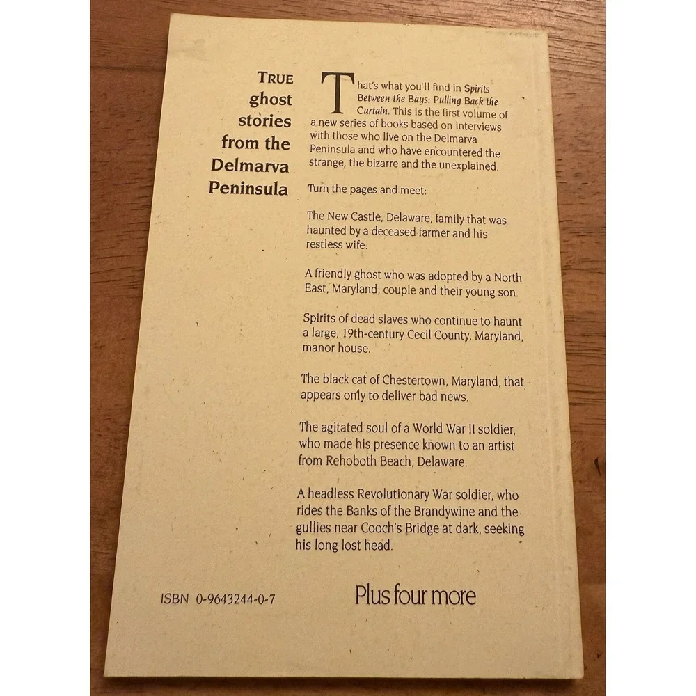 Pulling Back the Curtain (Spirits Between the Bays Series)‎ Signed Book 1994